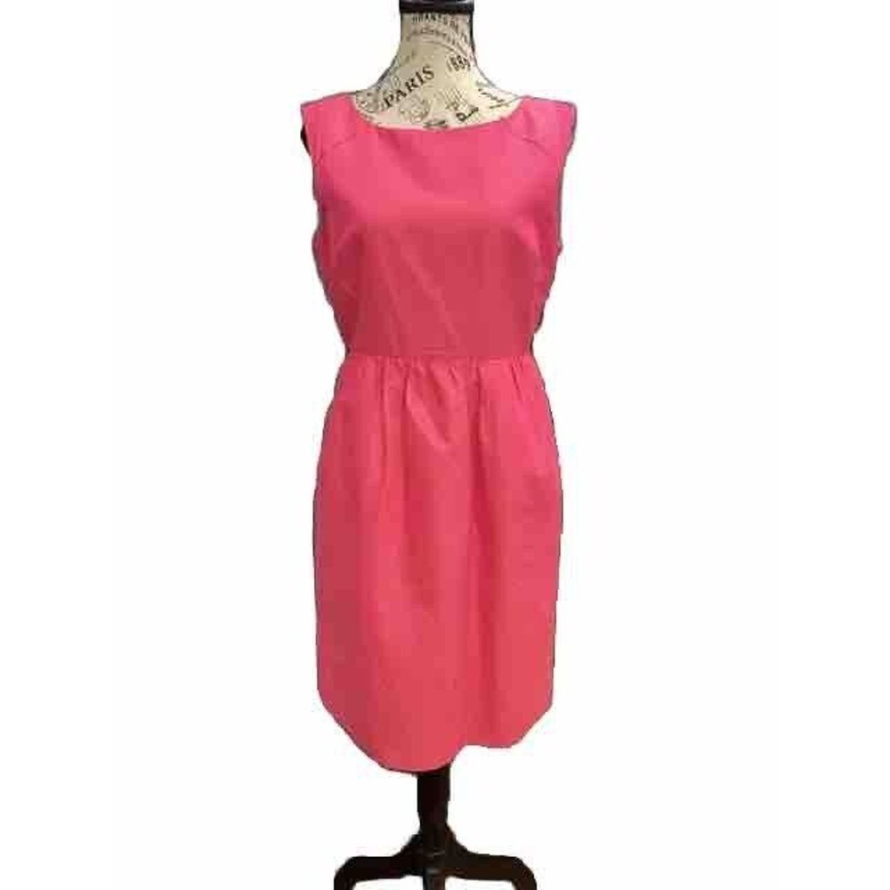 J Crew Camille Silk Mini Dress Sz 6 Barbiecore Hot Pink Cocktail Sleeveless